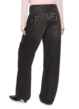 Back View - Click To Enlarge - MO&CO. - X MAGLIANO Embellished Washed Jeans