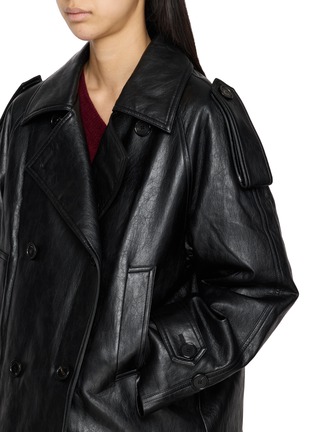  - MO&CO. - Double Breasted Leather Jacket