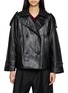 MO&CO. Double Breasted Leather Jacket