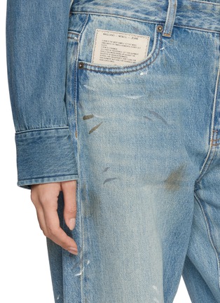  - MO&CO. - X MAGLIANO Paint Splatter Embellished Denim Jeans