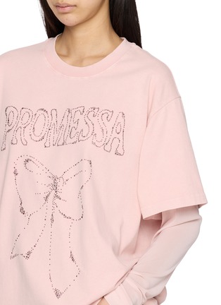  - MO&CO. - X MAGLIANO Long Sleeve Layered Embellished T-Shirt