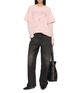 Figure View - Click To Enlarge - MO&CO. - X MAGLIANO Long Sleeve Layered Embellished T-Shirt