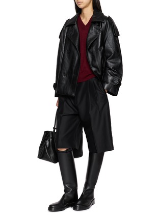 Figure View - Click To Enlarge - MO&CO. - X MAGLIANO V-Neck Knit Sweater