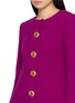  - NANA JACQUELINE - Single Breasted Round Neck Fitted Wool Blazer