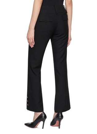 Back View - Click To Enlarge - NANA JACQUELINE - Flared Wool Pants