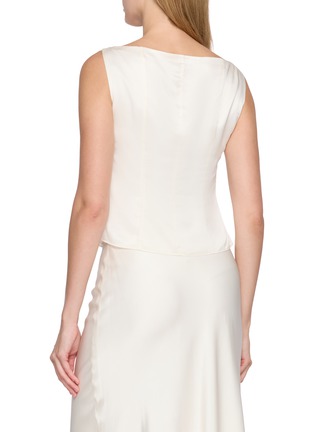 Back View - Click To Enlarge - NANA JACQUELINE - Jessica's Favourite Cowl Neck Halter Top