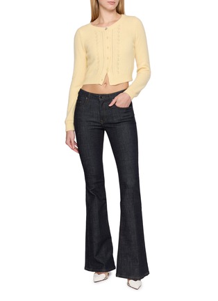 Figure View - Click To Enlarge - NANA JACQUELINE - Jessica's Favourite Eyelet Knit Cardigan