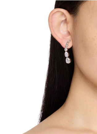 Front View - Click To Enlarge - NANA JACQUELINE - Curved Drop Earrings