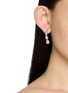 Front View - Click To Enlarge - NANA JACQUELINE - Curved Drop Earrings