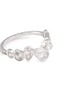 Detail View - Click To Enlarge - NANA JACQUELINE - Curved Drop Crystal Stack Ring