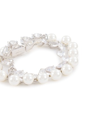 Detail View - Click To Enlarge - NANA JACQUELINE - Pearl Crystal Bracelet