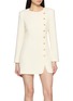 NANA JACQUELINE Long Sleeve Asymmetric Button Mini Dress