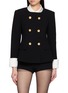 NANA JACQUELINE Layered Look Double Breasted Blazer
