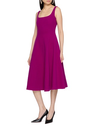 Figure View - Click To Enlarge - NANA JACQUELINE - Square Neck Flared Midi Dress