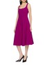 Figure View - Click To Enlarge - NANA JACQUELINE - Square Neck Flared Midi Dress