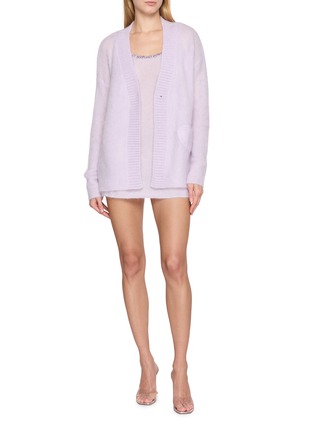 Figure View - Click To Enlarge - NANA JACQUELINE - Crystal Trim Waist Defined Camisole Dress