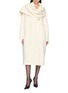 Figure View - Click To Enlarge - NANA JACQUELINE - Scarf Detail Long Coat