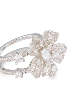 Detail View - Click To Enlarge - NANA JACQUELINE - Double Floral Ring