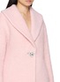  - NANA JACQUELINE - Crystal Button Shawl Lapel Bouclé Jacket