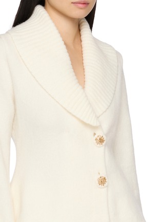  - NANA JACQUELINE - Ribbed Shawl Collar Knit Jacket