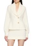 NANA JACQUELINE Ribbed Shawl Collar Knit Jacket
