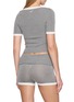 Back View - Click To Enlarge - NANA JACQUELINE - Slim Fit Contrast Trim Knit Shirt