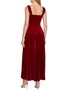 Back View - Click To Enlarge - NANA JACQUELINE - Sleeveless A-Line Velvet Mini Dress