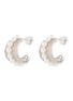 NANA JACQUELINE Pearl Crystal Layer Arc Earrings