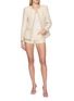 Figure View - Click To Enlarge - NANA JACQUELINE - Glitter Woven Shorts