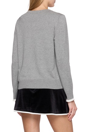 Back View - Click To Enlarge - NANA JACQUELINE - Round Neck Knit Cardigan