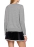 Back View - Click To Enlarge - NANA JACQUELINE - Round Neck Knit Cardigan