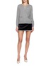 Figure View - Click To Enlarge - NANA JACQUELINE - Round Neck Knit Cardigan