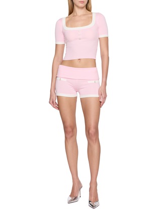 Figure View - Click To Enlarge - NANA JACQUELINE - Folded Waistband Shorts