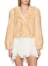 NANA JACQUELINE V-Neck Vintage Short Fur Jacket