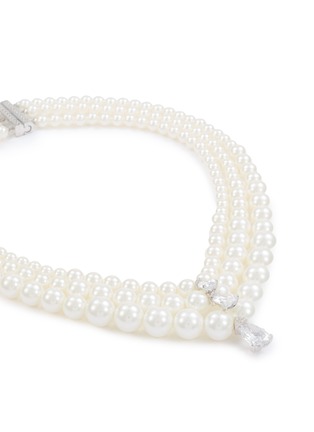 Detail View - Click To Enlarge - NANA JACQUELINE - Multi-Strand Pearl Crystal Choker