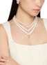 Figure View - Click To Enlarge - NANA JACQUELINE - Multi-Strand Pearl Crystal Choker