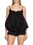 NANA JACQUELINE Sleeveless Puffy Swing Tank Top