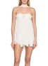 NANA JACQUELINE Halter Neck Open Back Ruffle Mini Dress