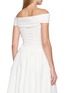 Back View - Click To Enlarge - NANA JACQUELINE - Off Shoulder Button Front Cropped Top