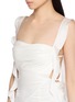  - NANA JACQUELINE - Ruffle Trim Backless Maxi Dress
