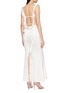 Back View - Click To Enlarge - NANA JACQUELINE - Ruffle Trim Backless Maxi Dress