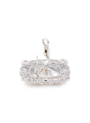 Detail View - Click To Enlarge - NANA JACQUELINE - Cushion-Cut Crystal Stud Earrings