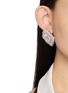 Front View - Click To Enlarge - NANA JACQUELINE - Cushion-Cut Crystal Stud Earrings