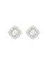NANA JACQUELINE Cushion-Cut Crystal Stud Earrings