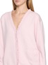  - NANA JACQUELINE - Lace Trim V-Neck Knit Cardigan