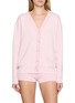 NANA JACQUELINE Lace Trim V-Neck Knit Cardigan