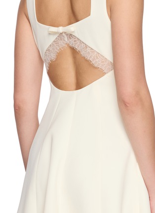  - NANA JACQUELINE - Sleeveless Lace Trim Cutout Tank Midi Dress