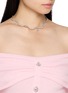 Front View - Click To Enlarge - NANA JACQUELINE - Wavy Crystal Teardrop Choker