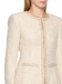  - NANA JACQUELINE - Glitter Ribbon Trim Knit Jacket