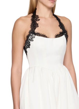  - NANA JACQUELINE - Contrast Lace Halter Neck Midi Dress